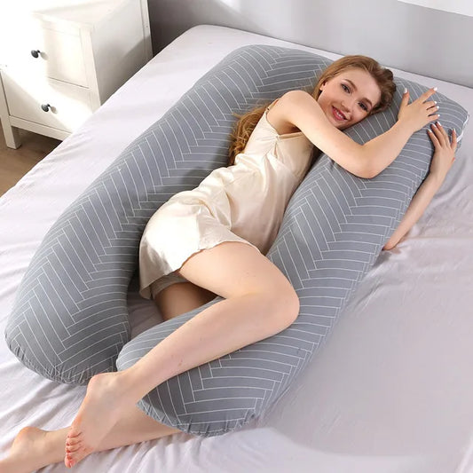 PANGDUBE Pregnancy Pillow 130*70Cm Sleeping Waist Pillow for Pregnant Women Nursing Pillow Breastfeeding Cushion for Women