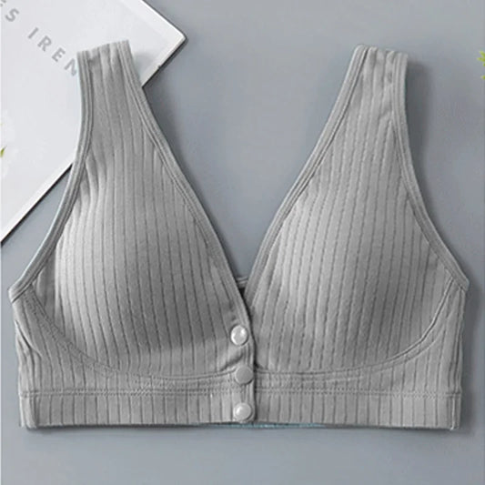 Pure Cotton Nursing Bra Women'S Breastfeeding Maternity Underwear Women Pregnancy plus Size Bralette Gather Crop Top Women
